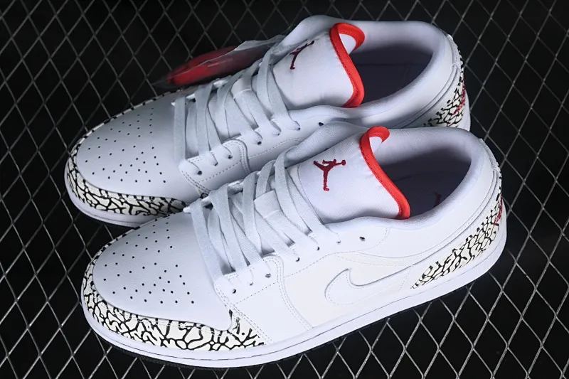 All categories Air Jordan Jordan series basketball shoes Air Jordan 1 Low Air Jordan 1 Low AJ1 Joe 1 white burst pattern low-top cultural casual sneakers 338145-162